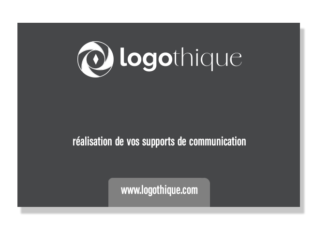 réalisation et impression de carte de visite template logothique #2